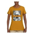 thumbnail image 2 of Wild Bobby, Marilyn Savage Bandana, Streetwear, Women Graphic Tee, Gold, XX-Large, 2 of 4