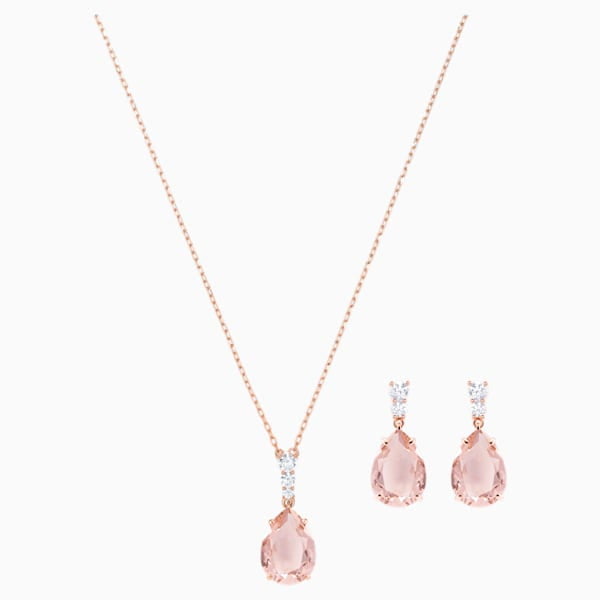 Swarovski Women S Vintage Tear Drop Crystal Jewelry Collection Set Pink Rose Gold Tone Plated Com - Swarovski Pendant Pave Crystal Teardrop Swarovski Women S Vintage Tear Drop Crystal Jewelry Collection Set Pink Rose Gold Tone Plated Com - Swarovski Pendant Pave Crystal Teardrop