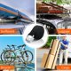 thumbnail image 5 of 10M Tie Down Strap, 4 Pieces Ratchet Strap with Zinc Alloy Buckle for Fixing Motorcycle/Car/Bike Rack/Luggage/Moving Pulling Power, 5 of 5