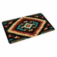 thumbnail image 2 of Boho Orange Teal Door Mat&nbsp;Indoor Outdoor Entrance,Non Slip Small Rug for Kitchen Bathroom Entryway Rug,Southwestern Abstract Geometric Ethnic Washable Doormat Floor Mat Home 18x30 Inch, 2 of 8