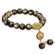 thumbnail image 1 of Pulsera de cuentas de vidrio con lámina de oro de 10 cm hecha a mano, pulseras elásticas, para meditación para hombres y mujeres, 1 of 5
