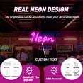 thumbnail image 4 of UPONRAY Single-line Custom Neon Signs, Customizable USB-Powered & Dimmable LED Neon Light, Stylish Wall Decor for Bedroom, Home, Lover, Friend, Red, 12 inch, 4 of 8