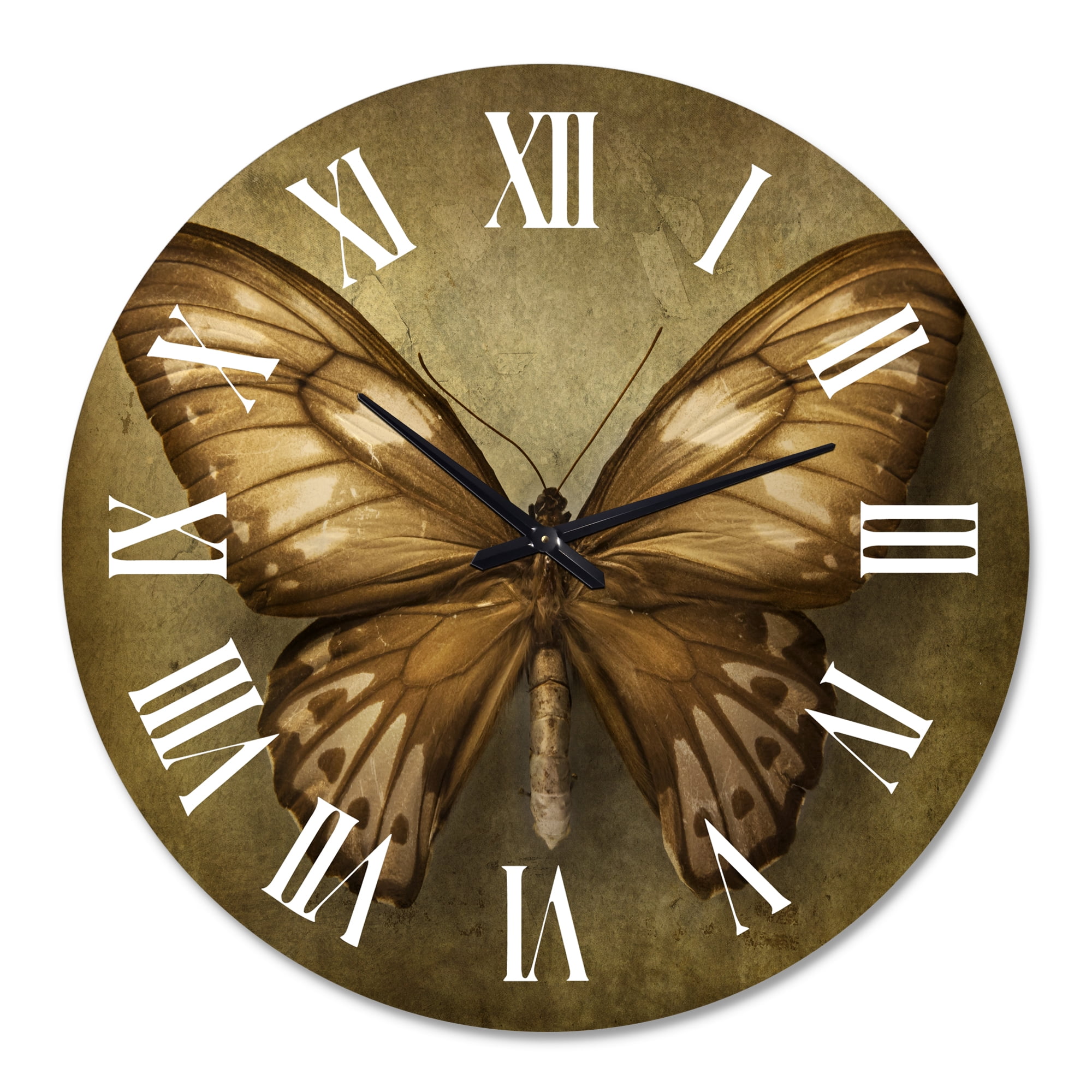 Designart 1 in Vintage Wall Clock