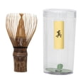 thumbnail image 3 of Batidor de matcha de bambú hecho a mano para un auténtico mezclador de té, cepillo, accesorio de , agitador de matcha Chasen japonés Oscuro, 3 of 9