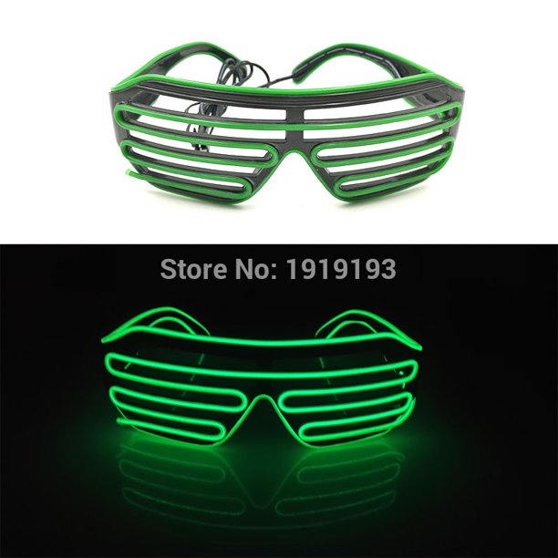 Gafas de obturador EL para fiesta de Halloween, gafas de obturador para fiesta de cerveza, concierto, gran evento