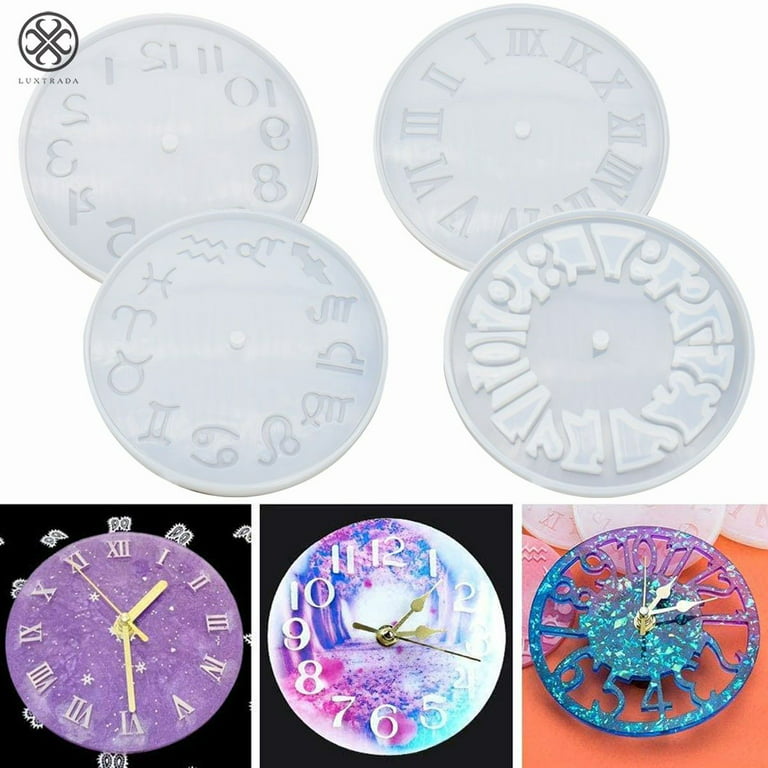 1PC Silicone Mold Clock For Jewelry Resin Silicone Mould Handmade Tool DIY Epoxy  Resin Molds 11