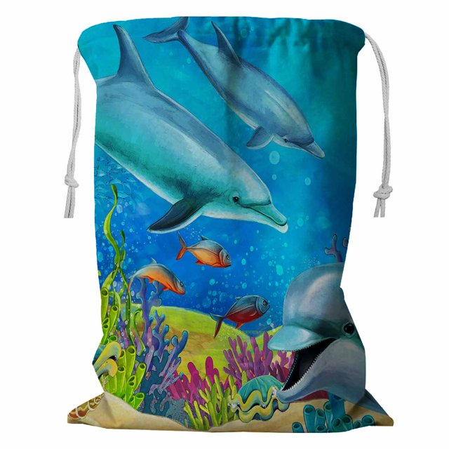 ABPHQTO The Coral Reef Storage Basket Bolsa para la colada con cordón 60x80 cm