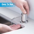 thumbnail image 2 of GHSDFBB Built in Sink Soap Dispenser or Lotion Dispenser for Kitchen Sink Brushed Nickel Kitchen Sink Soap Dispenser Bar Sink Soap Dispenser with 17OZ Bottle, 2 of 7