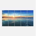 thumbnail image 2 of Design Art Blue Seashore with Distant Sunset Seashore Canvas Wall Art, 2 of 3