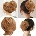 thumbnail image 2 of LHWEN Female Hair Bag Ball Head Wig Button Flower Bag Wig, Hair Ring, Round Hair, , Bun, Female Hair Bag, Ball Head Wig, Button Flower Bag Beauty Salon Straight Hair Fun Lace Wavy Curls Braided Hair, 2 of 9