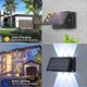 thumbnail image 3 of LED Solar Wall Lamp Outdoor Rainproof Water for Garden Courtyard Intelligent Light Control Lamp Adjustable Solar Light B, 3 of 5