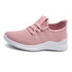 thumbnail image 2 of Zapatos deportivos para mujer Zapatos para caminar Diseño de malla transpirable Zapatillas de deporte de fondo suave para invierno Rosa 38, 2 of 12