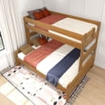 thumbnail image 6 of Max & Lily Solid Wood Bunk Bed, Twin XL over Queen Modern Farmhouse Platform Bed Frame For Kids, 6 of 9