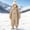 Khaki, variant on Children's Solid Hooded One Piece Snowsuit Winter Fleece Lined Thick Ski Jumpsuit Windproof Waterproof Long Sleeve Overall Warm Outdoor Snow Suit for Baby Boys Girls Yellow