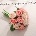 thumbnail image 2 of Yesbay 12Pcs/Bouquet Artificial Rose Flower Arrangement DIY Wedding Party Home Decor,Champagne, 2 of 8
