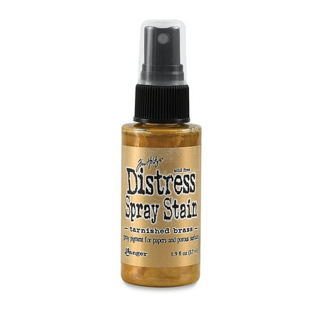 UPC: 0789541042549 | Tim Holtz Distress Spray Stain 1.9oz-Tarnished Brass