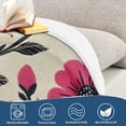 thumbnail image 4 of Yayeee Throw Blanket for Couch Soft Warm 60" x 80" Sofa Chair Bed Decoration, Pink Flowers, 4 of 7