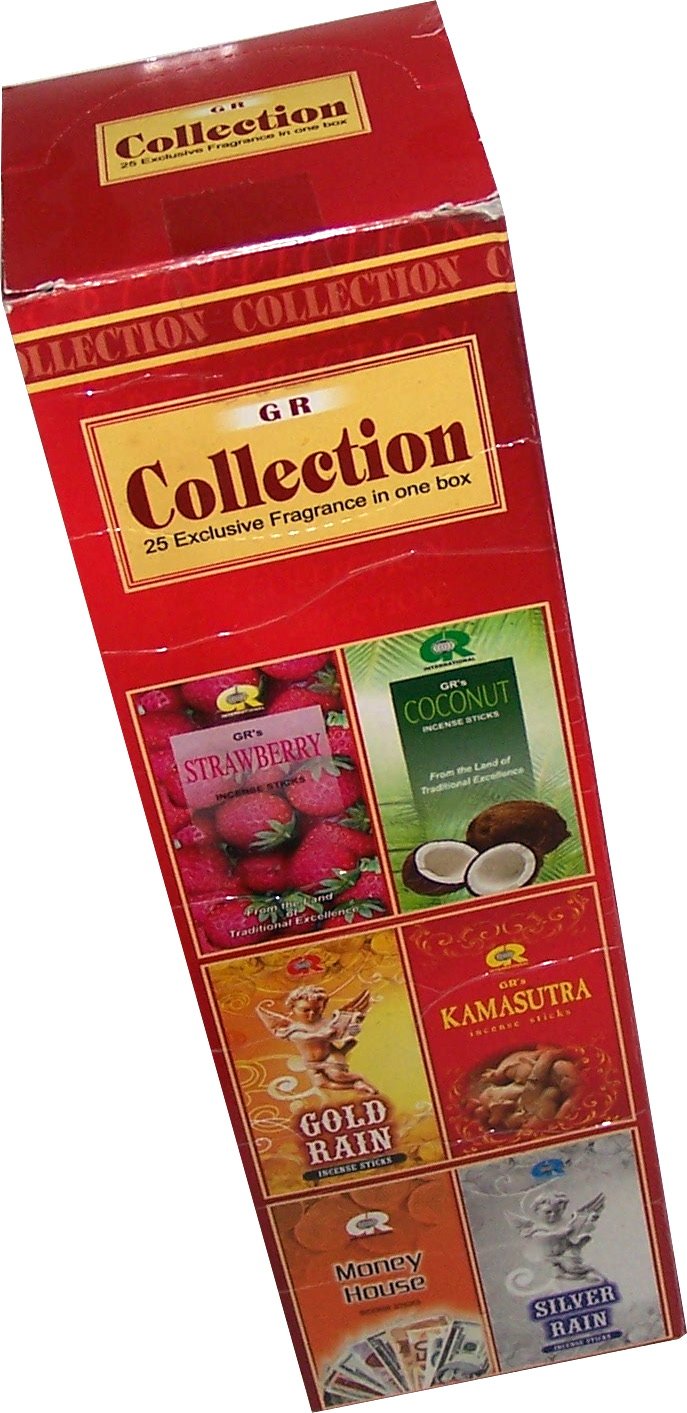 Holy Land Market 25 fragrances x 8 Incense sticks set imported from India ( About 200 Incense Sticks )