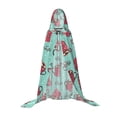 thumbnail image 7 of Honeii Snowflake Hot Cocoa Print Poncho Cape, Cloak Coat, Snuggly Hooded Wearable Blanket, Hooded Cape For Teenagers,Halloween Costumes-Large, 7 of 7