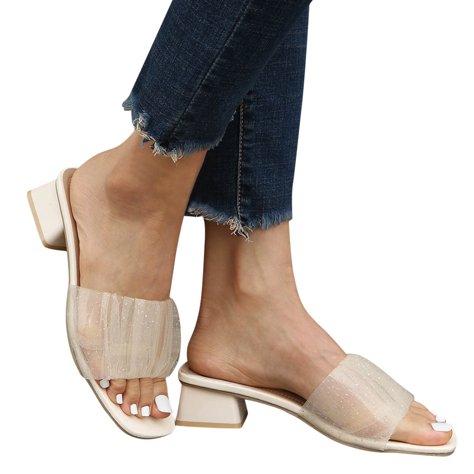 Mackley Women's Backless Designer Open Toe Heels - SHOE BARGAIN WAREHOUSE  (WWW.SBWSHOES.COM)