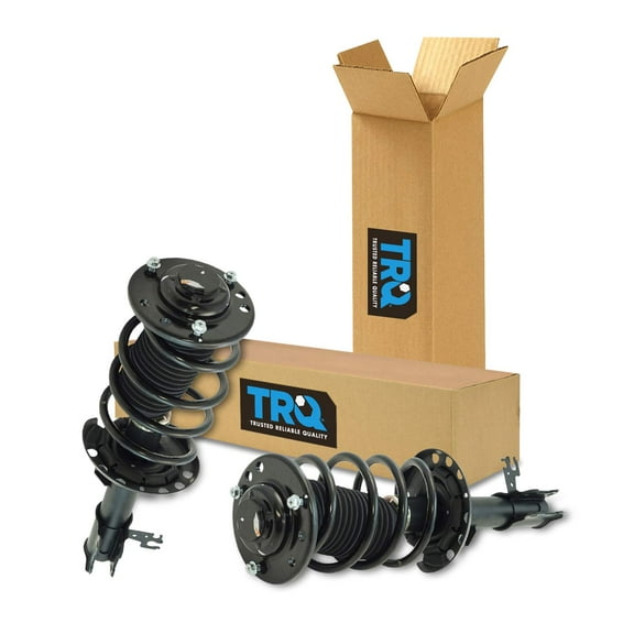 TRQ Front Strut & Coil Spring Assembly Set Driver & Passenger Sides Fits Select 03-11 Saab 9-3