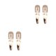 thumbnail image 1 of Jumpingount Pinzas para el pelo de 2 uds., Clip lateral de Material metálico, herramientas de estilismo de regalo significativas Type2 NO2, 1 of 6