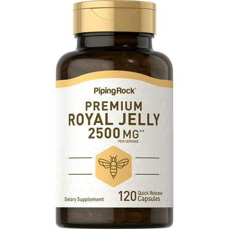 Royal Jelly 2500 mg | 120 Capsules for Men and Women | by Piping Rock