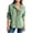 Womens Summer Top - A01 Army Green, variant on Women's Heart Print Denim Shirt Long Sleeve Button Down Blouse Casual Collared Top Cute Love Pattern Jacket Spring Summer Fashion Wear