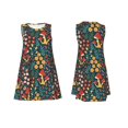 thumbnail image 7 of KLL Mushrooms And Flowers Pattern Womens Summer Dresses 2025,Loose Round Neck Sleeveless Sundresses Tank Dresses with Pockets, 7 of 7
