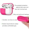 thumbnail image 5 of Apple Airpods Pro Skin, For Airpods Charging Case Skin for Airpods 3rd, Takfox 360° Protective Portable Silicone Cover Skin for Airpods 3 [Front LED Visible] Accessories w/ Keychain - Rose Pink, 5 of 8