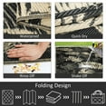 thumbnail image 4 of Aonewoe Outdoor Plastic Straw Rug 6x9 Waterproof Patio Rug Reversible Indoor Outdoor Rugs Outside Carpet for RV, Picnic, Backyard, Deck, Balcony, Porch, Beach, Black & Brown, 4 of 9