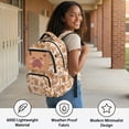 thumbnail image 5 of Yspwyqan Teen Boys Backpack, 17 Inch Lightweight Laptop Backpack, Multi-Pocket Fits 15.6 Laptop, Orange Capybara Casual Daypack for High School Back to School Gifts for Teens, 5 of 7