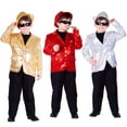 thumbnail image 4 of Dress Up America Blazer à Sequins Argenté - Taille m (8-10), 4 of 5