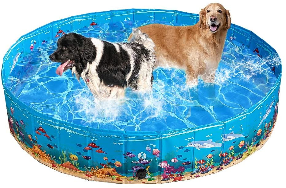 JoyX Foldable Dog Swimming Pool Extra Large Pet Bathtub Collapsible