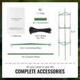 thumbnail image 5 of KFFKFF 6-Set Garden Tomato Supports, 48" Tall Trellis for Plants, Stackable Vegetable & Flower Climbing Stakes, Ideal for Raised Beds & Climbers, 5 of 9