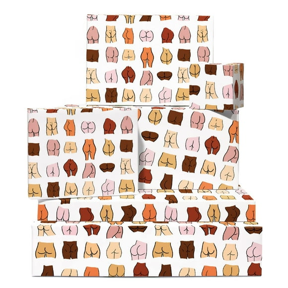 Papel de regalo CENTRAL 23, 6 hojas, grosero, regalo de cumpleaños, 69 x 48 cm