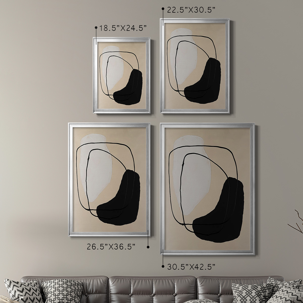 Avant Mod I Premium Framed Print, in Gold, Black, or Silver - Ready to Hang