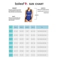 thumbnail image 6 of Baleaf Women's Conservative Athletic Racerback Splice One Piece Training Swimsuit Swimwear Bathing Suit Navy Blue/Black 42/XX-Large, 6 of 6