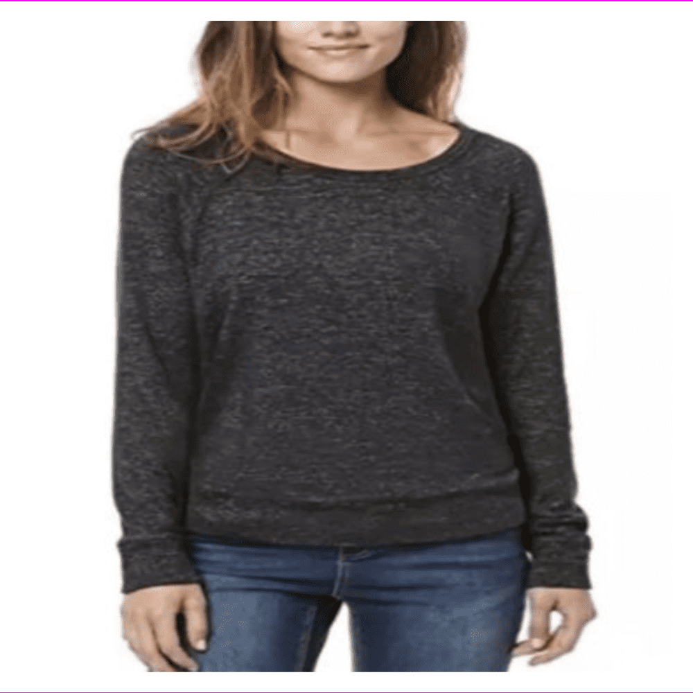 Buffalo Buffalo David Bitton women Crew Neck Cozy Top M/Black