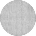 thumbnail image 1 of Ahgly Company Indoor Round Solid Gray Modern Area Rugs, 4' Round, 1 of 4