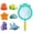 B, variant on Stress Squirt Fishing Net Toy, Floating Marine Animal Figurine for Men Women, Adult Unisex Tub Stress Reliever, Premium 7-Piece Leak-Resistant Summer Resort Supply