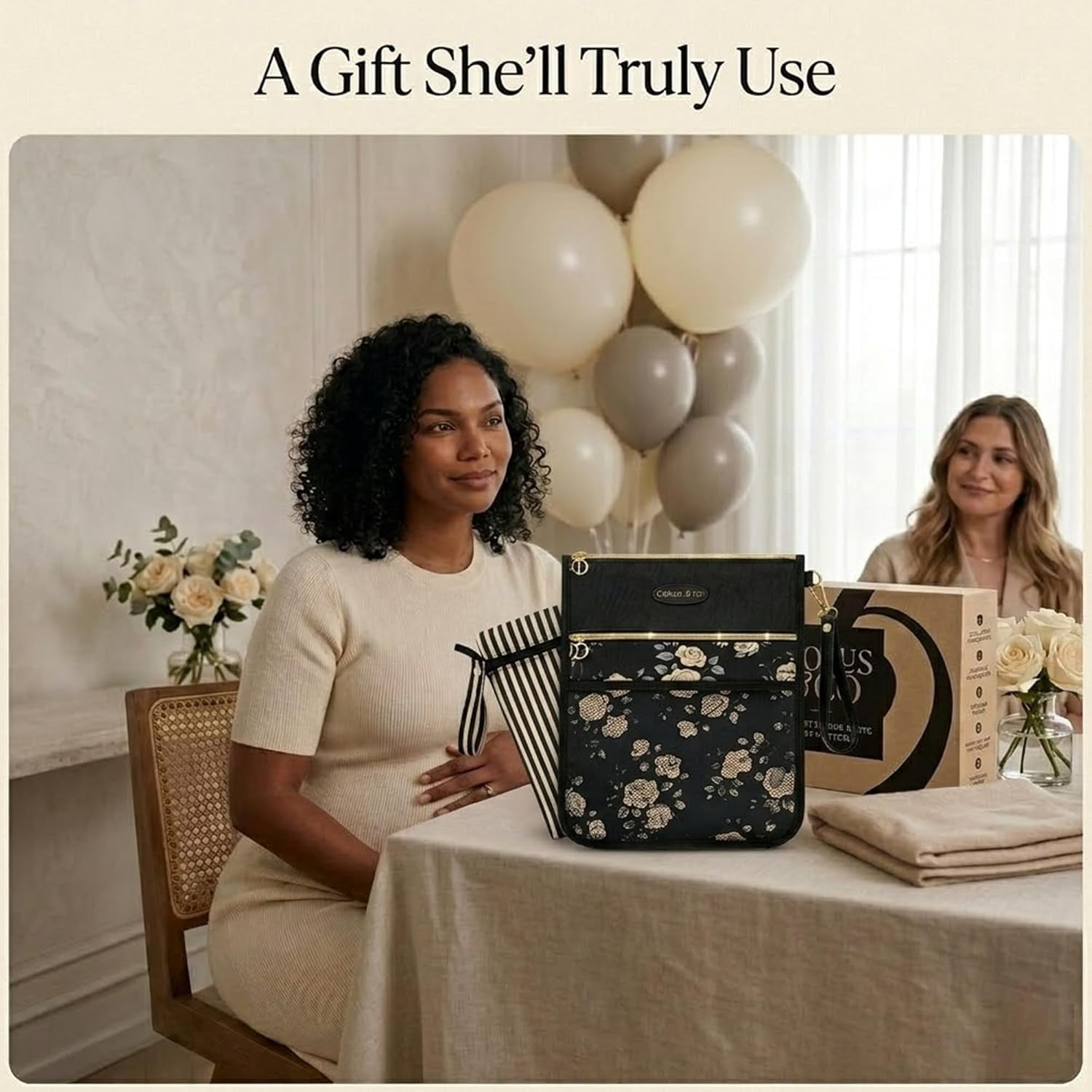 Premium Wet Dry Diaper Clutch – Structured Waterproof Baby Organizer with Wrist Strap + Matching Washable Wet Bag