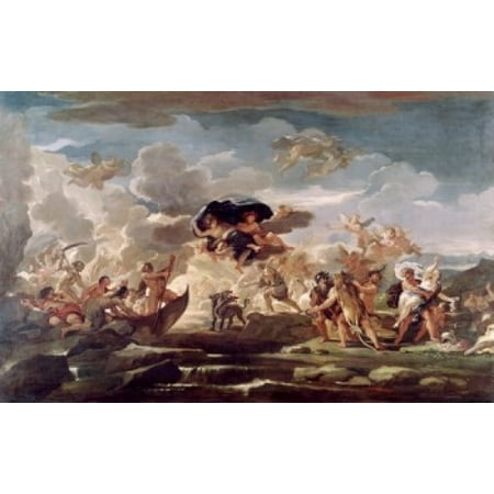Scene With The Rape Of Proserpine Luca Giordano (1634-1705 Italian) Canvas Art - Luca Giordano (24 x