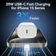 thumbnail image 5 of Cargador de Pared USB C Innotech para iPhone 15/15 Pro/15 Pro Max Paquete de 2 Carga Rápida Adaptador PD 20W con Cable Trenzado USB de 10 Pies, 5 of 9