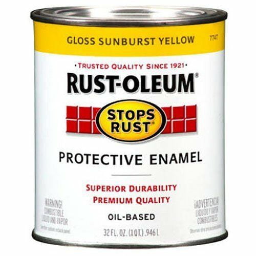 RustOleum 7747 Quart Sunburst Yellow Enamel Paint