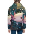 thumbnail image 6 of Pofeuu Whimsical Axolotl Fantasy Print Teenage Zipper Hoodie Sweatshirts Hooded Casual Jackets With Pocket For Boys Girls-Small, 6 of 6