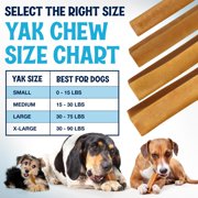 FETCHERONI Himalayan High-Protein Dog Treats, Large Yak Cheese Dog Chews, Medium, 3 Lbs