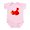 Petal Pink, variant on CafePress - China Flag Map Infant Bodysuit - Baby Light Bodysuit, Size Newborn - 24 Months