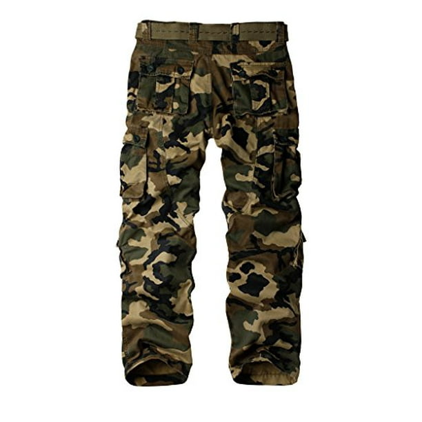 AKARMY Womens Cotton Casual Work Pants Camouflage Cargo Pants with 8  Pockets - AAA Polymer