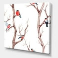thumbnail image 3 of Designart ' Little Birds Sitting On The Tree Branches III ' Traditional Canvas Wall Art Print, 3 of 4